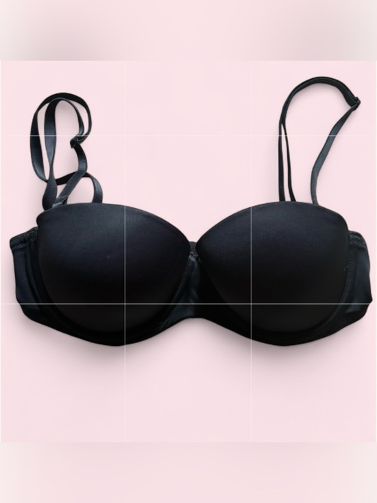 PINK Victoria's Secret Other - PINK Victoria's Secret Black Molded PushUp Bra Wear Everywhere Strapless Pushup